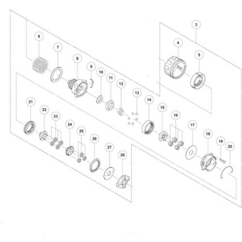 Gearbox for HIKOKI DS10DFL2 DS10DAL 337407