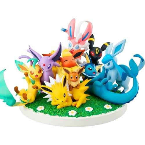 Megahouse Gem G.E.M. Ex Series Pokemon Eevee Friends Approximately 5.5 inches Action PVC Figure Anime Model Collection Kid Toy
