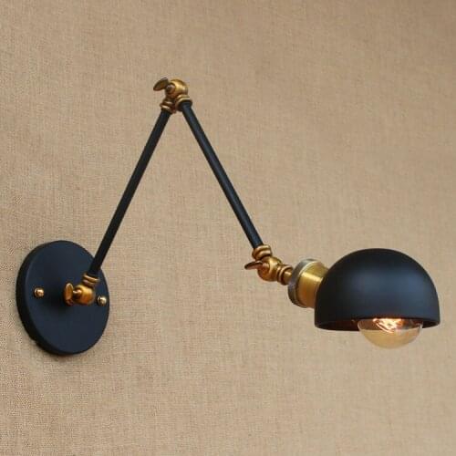 Loft Style Retro Vintage Wall Lamp LED Rustic Swing Long Arm Light Fixtures Industrial Wall Sconce Appliques Pared