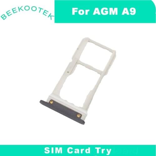 New Original AGM A9 Sim Slot Card Holder TF Trayer Slot Parts For AGM A9 5.99inch Mobilephone
