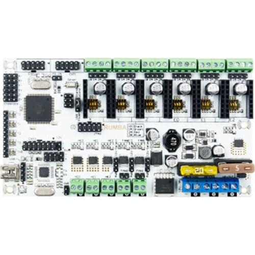 Rumba MotherBoard Upgrade rumba Control Board for 3D Printer parts Triple Extruder Multi Color 3 In 1 Out Diamond Hotend