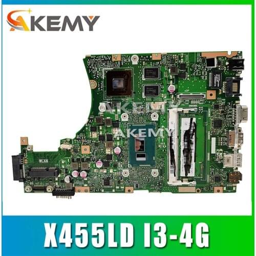 X455LD i3 cpu 4GB original motherboard for ASUS Y483L W419L W409L F455L X455LJ Laptop motherboard X455LD motherboard tested