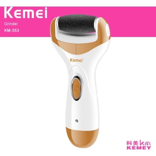 Kemei Durable Electric Sawing Foot File Foot Care Tool Pedicure Machine Grinding Peel Skin Roller Callus Remover File Foot Heel
