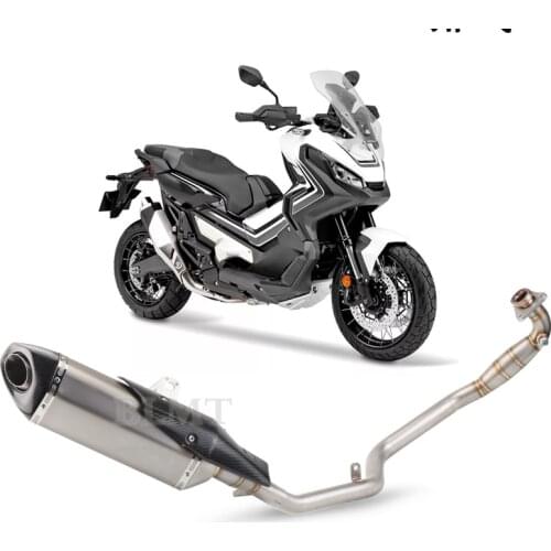 Motorcycle Full System Front Link Pipe Exhaust Muffler Tail Pipe with DB Killer Carbon Fiber Slip on for Honda X-ADV 750 XADV750