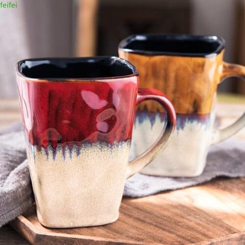 High Quality Art Creative Breakfast Nordic Mug Milk Cover Ceramic Cup Personalized Gift Couple Frida Teaware Tea Cup Set BM50MB