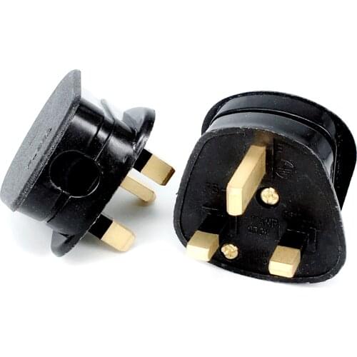 High Quality Black/White 3 Pin UK Mains Top Plug 13A Appliance Power Socket Fuse Adapter Household,1 pcs