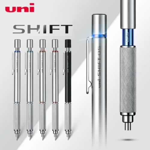 Japan Uni Mechanical Pencil M5-1010 Metal Low Center of Gravity Pencil Student Drawing Sketch 0.3 / 0.5 / 0.7 / 0.9mm