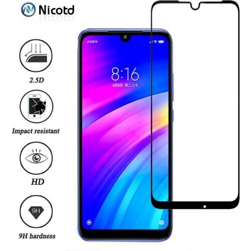 Nicotd Tempered Glass For Xiaomi Redmi 7 7A 6A 4X 4A 5A 5 Plus Screen Protector For Redmi Note 7 6A GO 5A 5 Pro Full Cover Film