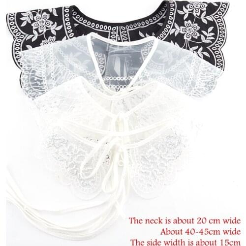 Women Lace Fake Collar Cloud Shoulder False Doll Collar Shirt Detachable Collar Fake Doll Collar Shirt Detachable Collar