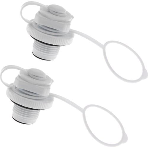 1 Pair Air Valve Inflation Replacement Screw Plug Caps for Inflatable Boat Pool Raft Tender Rib Dinghy