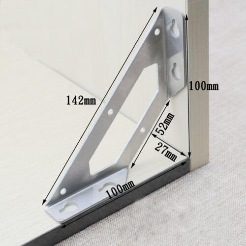 2pcs stainless steel L type Angle code 90 degrees right Angle thickening fixed plank joint tripod