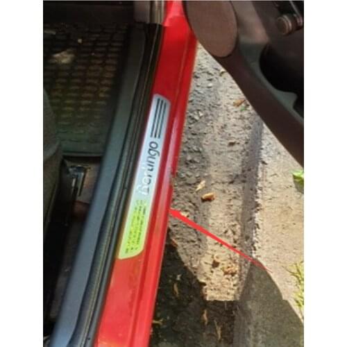 Suitable for Citroen Berlingo B9 MK2 II 2008 - 2019 2 Pieces Front Door SUS Scuff Plate Door Sill Cover Trim Car Accessories