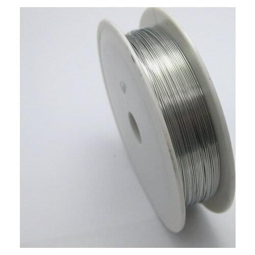 30Meters Silver-Colour Copper Beading Jewelry Wire Craft 0.25mm