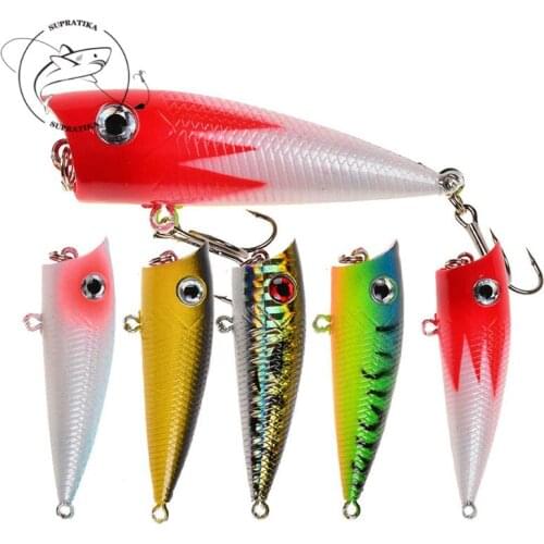 3D Eyes Anti-Corrosion Freshwater Fishing Lure Hard Bait Bionic Floating Popper 6cm/6.5g High Quality Plastic Fishing Bait