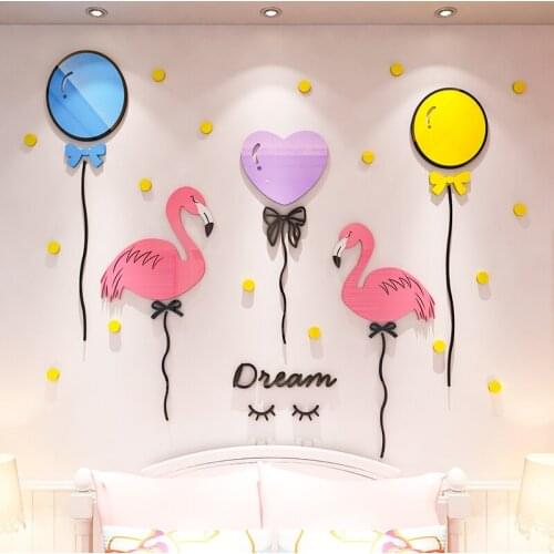 Acrylic 3d stereo wall sticker living room sofa background wall bedroom sticker decoration