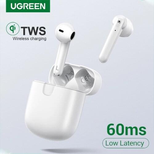 Ugreen HiTune T2 Bluetooth 5.0 Earphone True Wireless Earbuds TWS Earphones Gaming Mode Low Latency Stereo Bass With Mic Headset
