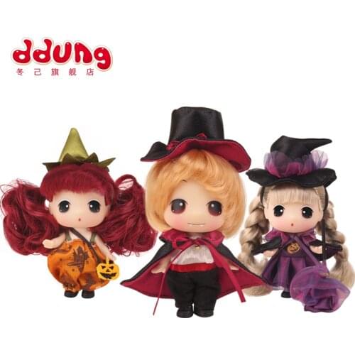 Ddung Cute Halloween Cosplay Vampire Witch Doll for Fans Gift and DIY 9CM