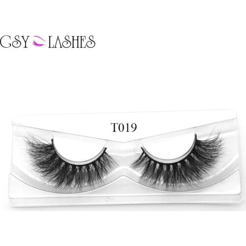 GSY Lashes False Eyelashes Synthetic Fiber Material| 3D Faux Mink Lashes| Cat Eyes Look| Reusable| 100% Handmade(T19)