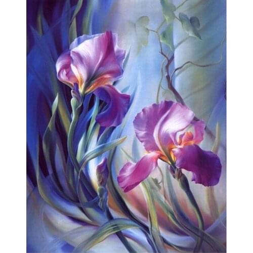 Needlework 3D DIY Diamond Painting Cross Stitch Flowers Resin Home Decor Full Rhinestone Mosaic 5D Diamond Embroidery Icon