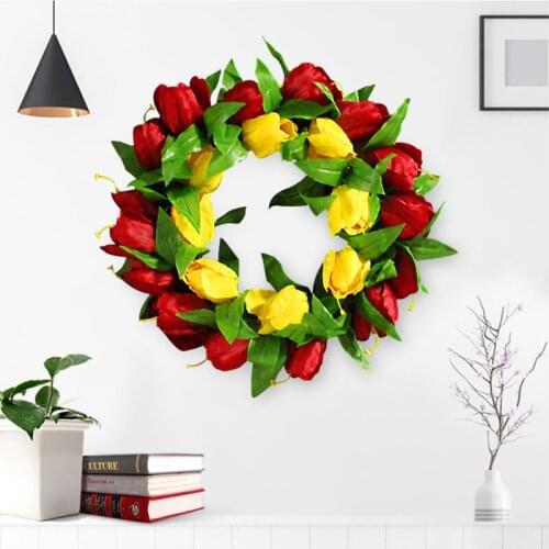 Artificial Flower Wreath Door Garland Christmas Party decoration wreath DIY For Wedding Party Hanging Home Wall Garden Decor