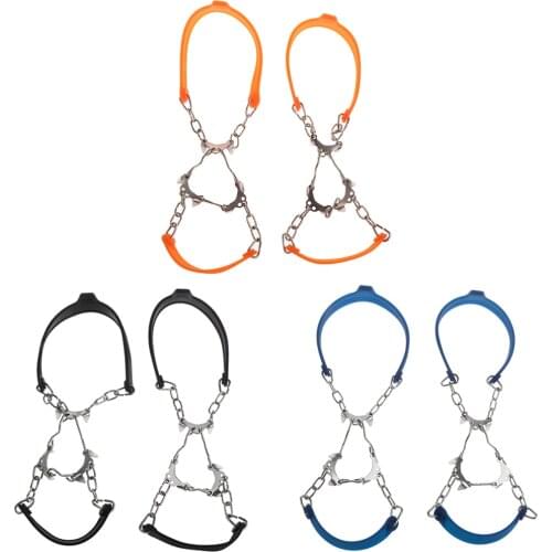 Anti-slip Shoe Boot Grips Snow Gripper Ice Cleats Spikes Walk Cleats 6 Teeth