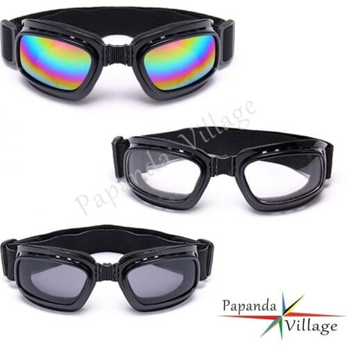 Papanda Snowmobile Snowboard Unisex Goggles Adjustable Windproof Anti-Fog Sports Sunglasses Motorbike Ski Cycling Eye Glasses
