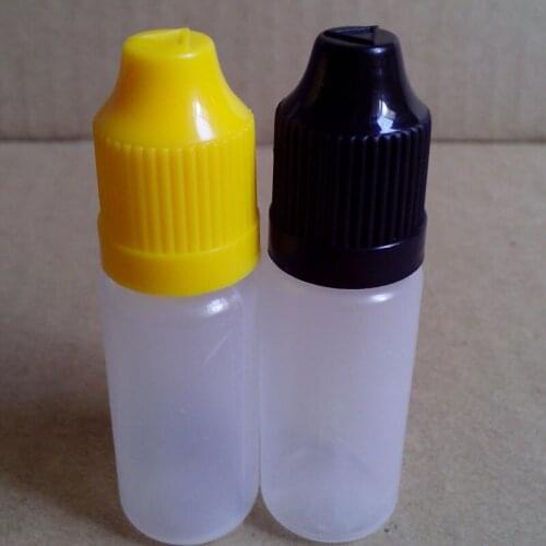 10 Sets Empty 10ml Plastic Dropper Bottle With Childproof Cap And Long Thin Tip 10cc E Liquid Needle Vial
