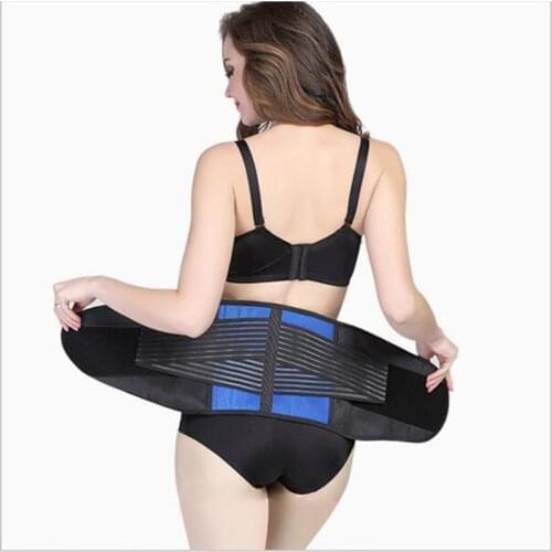 Plus Size 3XL 4XL Double Pull Adjustable Back Belt For Pain Relief Gym Sport Accessories Waist Support Brace Durable Lumbar Belt
