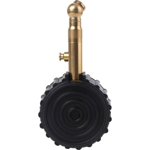 0-100 PSI Rubber Hose Tire Pressure Gauge Dial Type Pressure Instrument Fit for Car Bicycle Motorcycle Tires M4YD