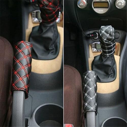 2 Pieces/set Car Handbrake Grips Hand Brake Gear Shift Knob Cover Universal Auto Decoration Car-styling Hand Brake Cover Sleeve