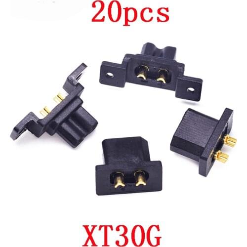 20PCs Amass XT30G Plug Connector Male Female Fit XT30 Universal For RC Quadcopter FPV Racing Drone Airplane Lipo Battery