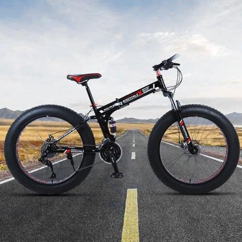 26 inch 21 speed 24 speed bicycle folding snow bike student adult mountain bike Russia free shipping