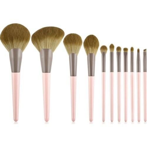 Super Soft Makeup Brush 11Pcs Eye Patch Powder Set Blush Blend Powder Detail Brush Eye Shadow Micro Brush Professional Makeup