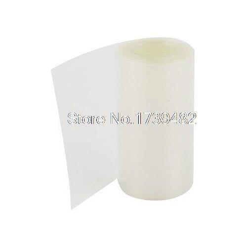 10Meters 64mm Width PVC Heat Shrink Wrap Tube Clear for AA Battery Pack