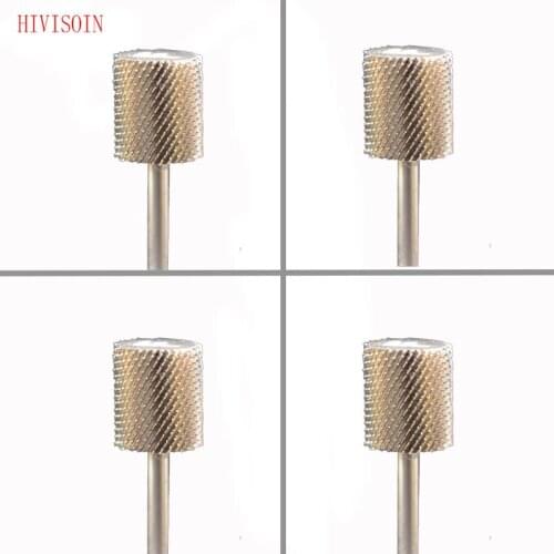 HIVISOIN Carbide Nail Drill Bit - Big Barrel Bit F (Silver)