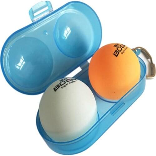 1PC Plastic Table Tennis Ball Container Box Plastic Key Chain Ping Pong Ball Storage Case Table Tennis Accessories Gift