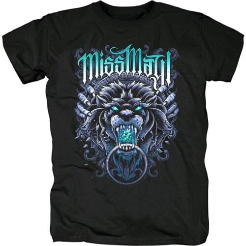 12 designs Beast Miss May I Rock Brand Harajuku shirt 3D fitness Hardrock heavy Metal 100%Cotton skateboard ropa skateboard