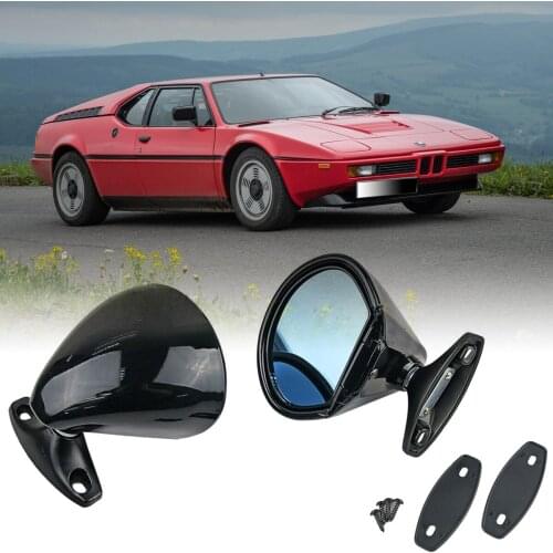 2PCS Back Carbon Look Auto Retro Door Wing Side Mirror Rearview Vintage Universal For BMW Ford Mercedes Benz Car Styling