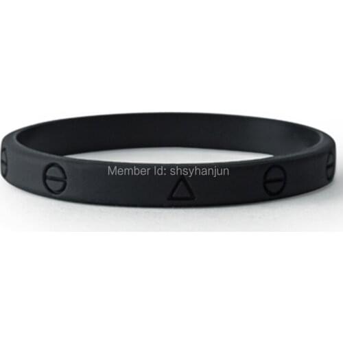 300pcs LOVE faith wristband silicone bracelets thin free shipping by DHL