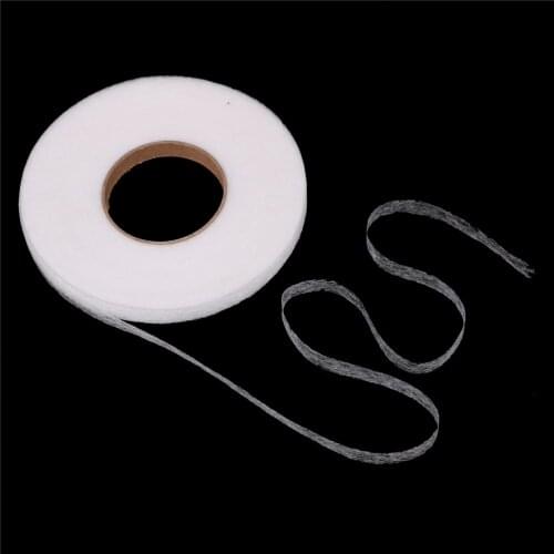 70 Yards 1M Fusible Interlining Fabric Tape White Double Sided Adhesive Tape Iron On DIY Cloth Apparel Sewing Accessory