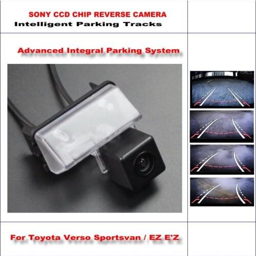 Car Rear View Back Camera For Toyota Verso Sportsvan / EZ 2009-2014 Vehicle Parking Dynamic Guidance Tragectory CAM