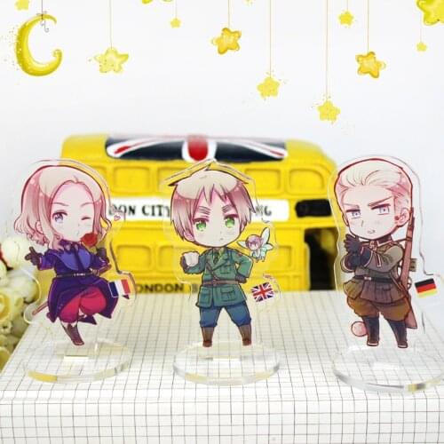 Axis Power Hetalia APH Arthur Kirkland Alfred Cute Acrylic Stand Figure Desktop Decoration Collection Model Toy Cosplay Doll