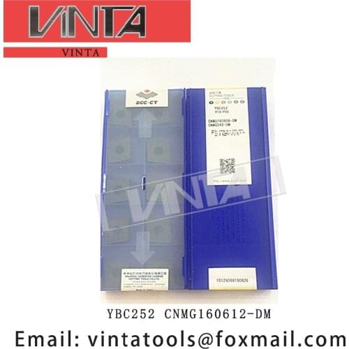 Free shipping high quality 10pcs/lots YBC252 YBC251 CNMG160612-DM cnc carbide turning inserts cutting blade tools