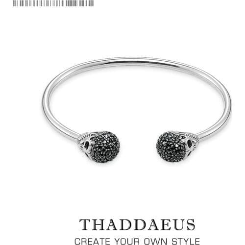 Bracelet Bangles Skull Pave Europe Style Fashion Karma Punk Jewelry Gift For Rebel Men Women,2017 Heart In 925 Sterling Silver