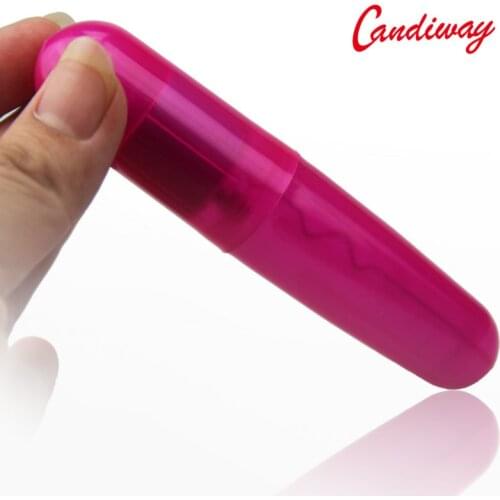 Candiway mini Lipstick Vibrator Girls Adult Sex Toys Vibration lipRouge Discreet Bullet Vibrating Massager Toys Jump Egg women