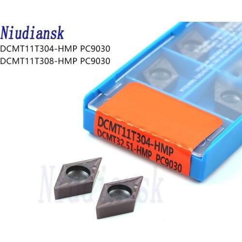 DCMT11T304HMP NC3020 NC3030 PC9030 DCMT11T308-HMP NC3020 NC3030 PC9030 Carbide Insert CNC Metal Lathe Tool Internal Turning Tool