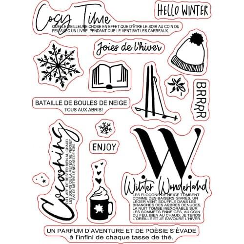 French Clear Stamp Transparent seal for DIY scrapbooking/Card Making c598