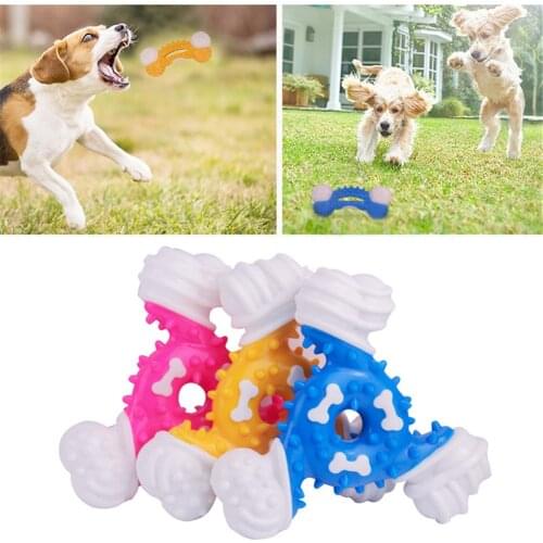 Dog Pet Toy Interactive Chew Bite Molar Puppy Resistant To Bite TPR Cat Funny Oral Care Training Teeth Cleaning Pets Supplies