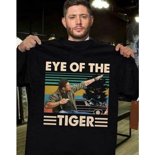 Dean Winchester Supernatural Eye Of The Tiger Vintage Retro Gift For Menwomen Classic Custom Design Tee Shirt