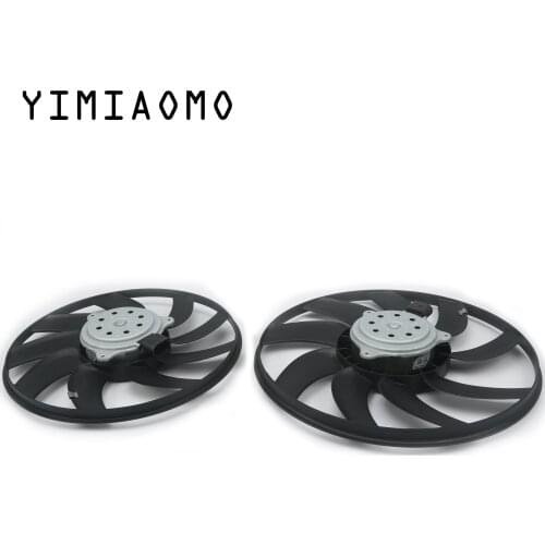9 Fan Blades Cooling Fan Motor Set Left & Right For Porsche Macan 95B-2 Audi A4 Avant A5 S5 Cou.Sport. Q5 8K0959455 F 8K0959455G